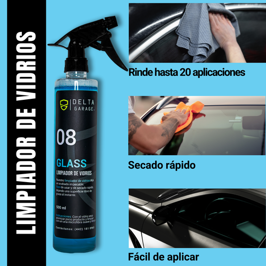 08 GLASS - Limpiador de Vidrios