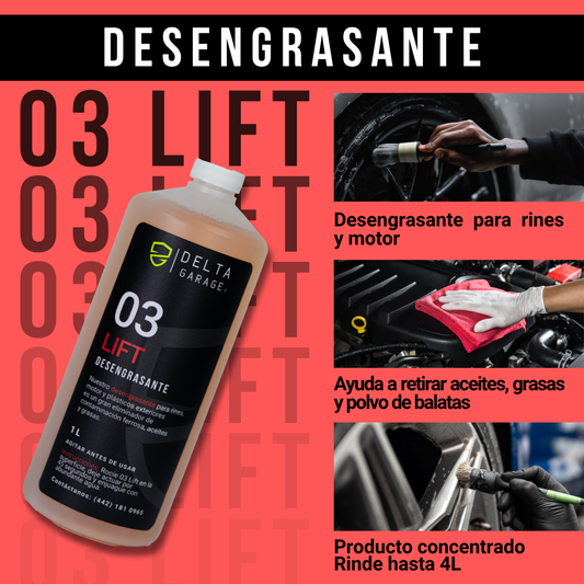 03 LIFT - Desengrasante de Rines y Motor