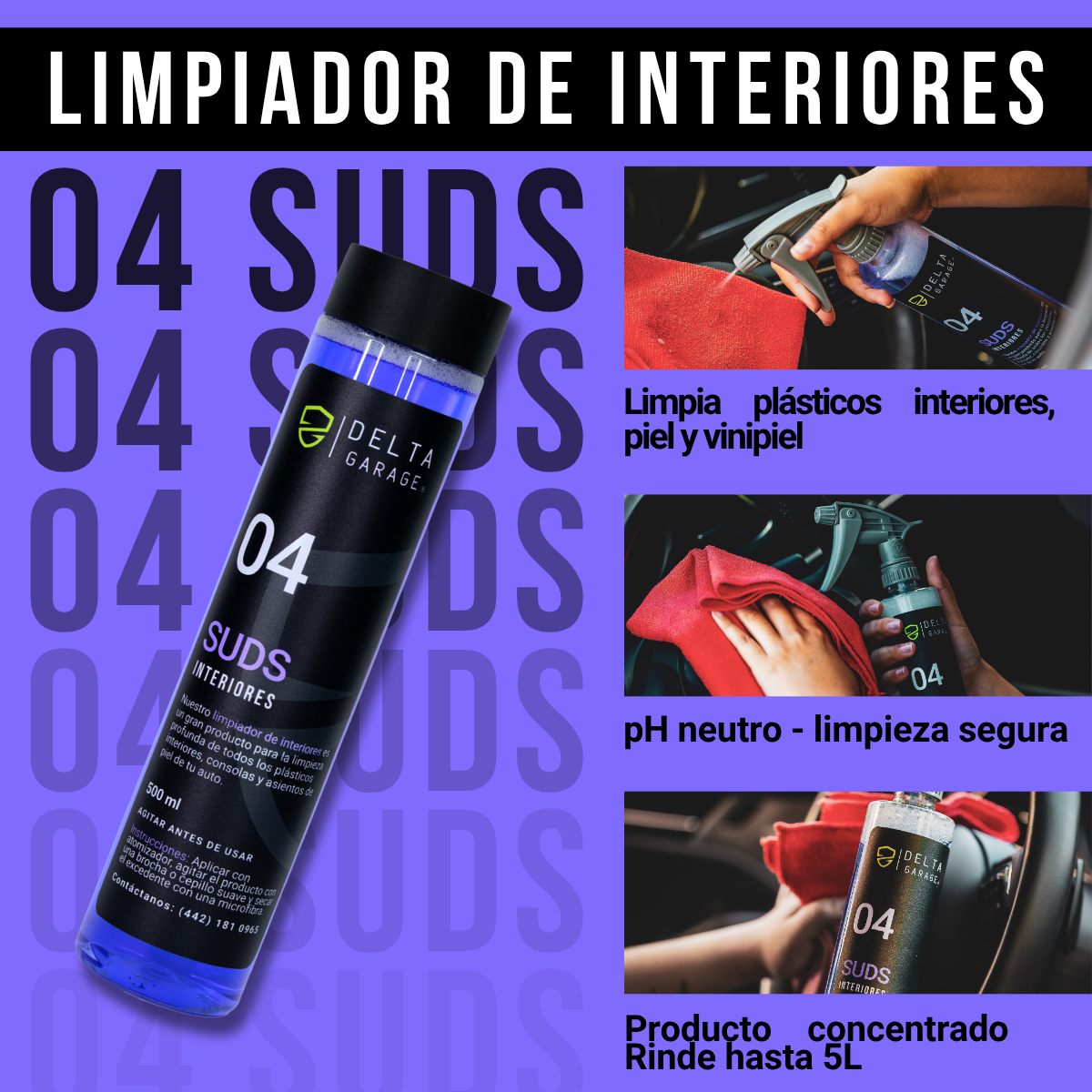 Kit Detallado Automotriz Básico - Shampoo con Silicón