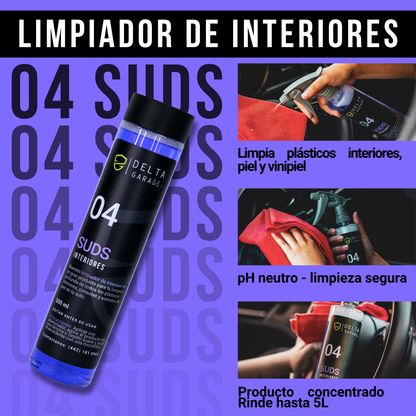 Kit Detallado Automotriz Básico - Shampoo con Silicón