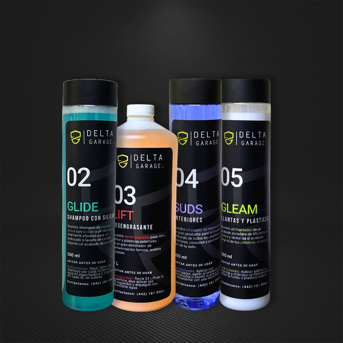 Kit Detallado Automotriz Básico - Shampoo con Silicón
