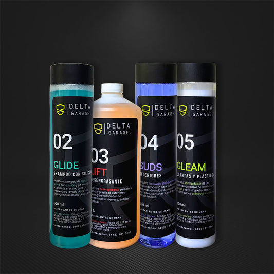 Kit Detallado Automotriz Básico - Shampoo con Silicón